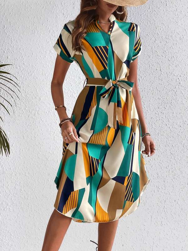 LauraAbstract Art Dress - Image 3