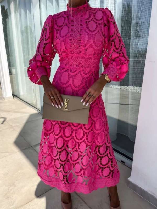Samantha - Elegant Lace Dress - Image 5