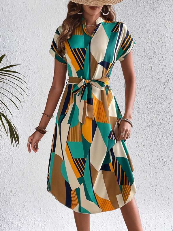 LauraAbstract Art Dress - Image 2