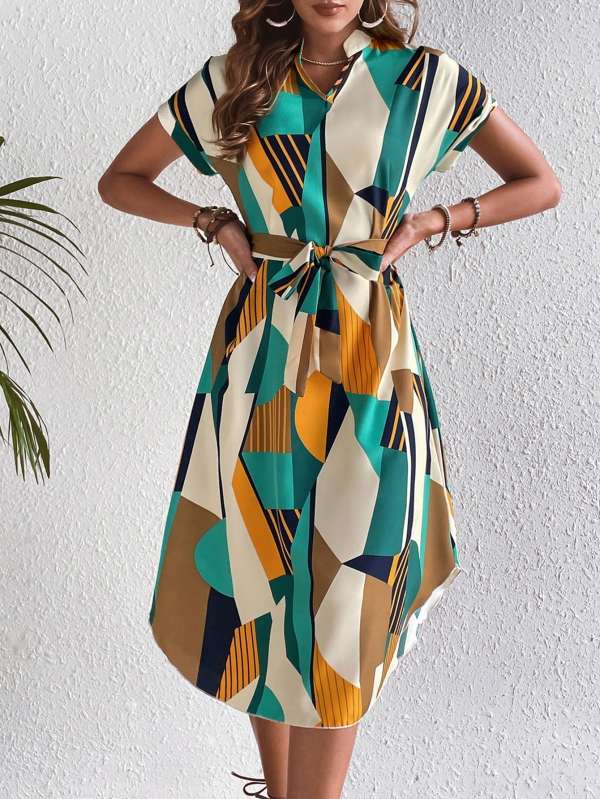LauraAbstract Art Dress - Image 4