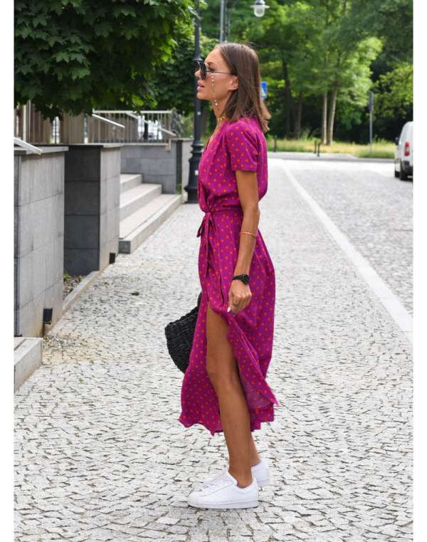 Taylor - Elegant Floral Dress - Image 2
